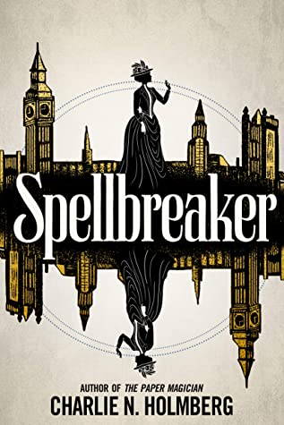 Book cover featuring a light colored background with a silhouette of a Victorian skyline and the outline of a woman in Victorian dress.